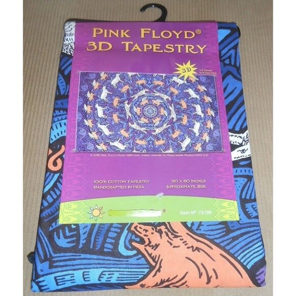 New 3D Pink Floyd Animals Dogs Pigs Sheep Tapestry Wall Hanging Decor Album Art - Picture 2 of 2
